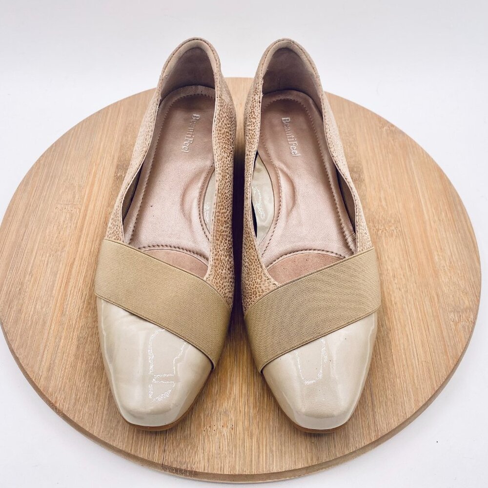 Beautifeel Shoes Womens 8 39 Beige Leather Slip On Loafers